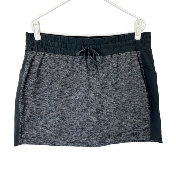 Athleta Excursion Hybrid Skort Womens Size Large Gray Lined Skirt - Picture 1 of 10